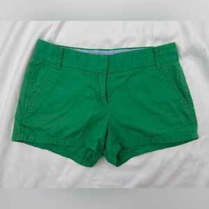 J. Crew Vibrant Green Women's Chino shorts